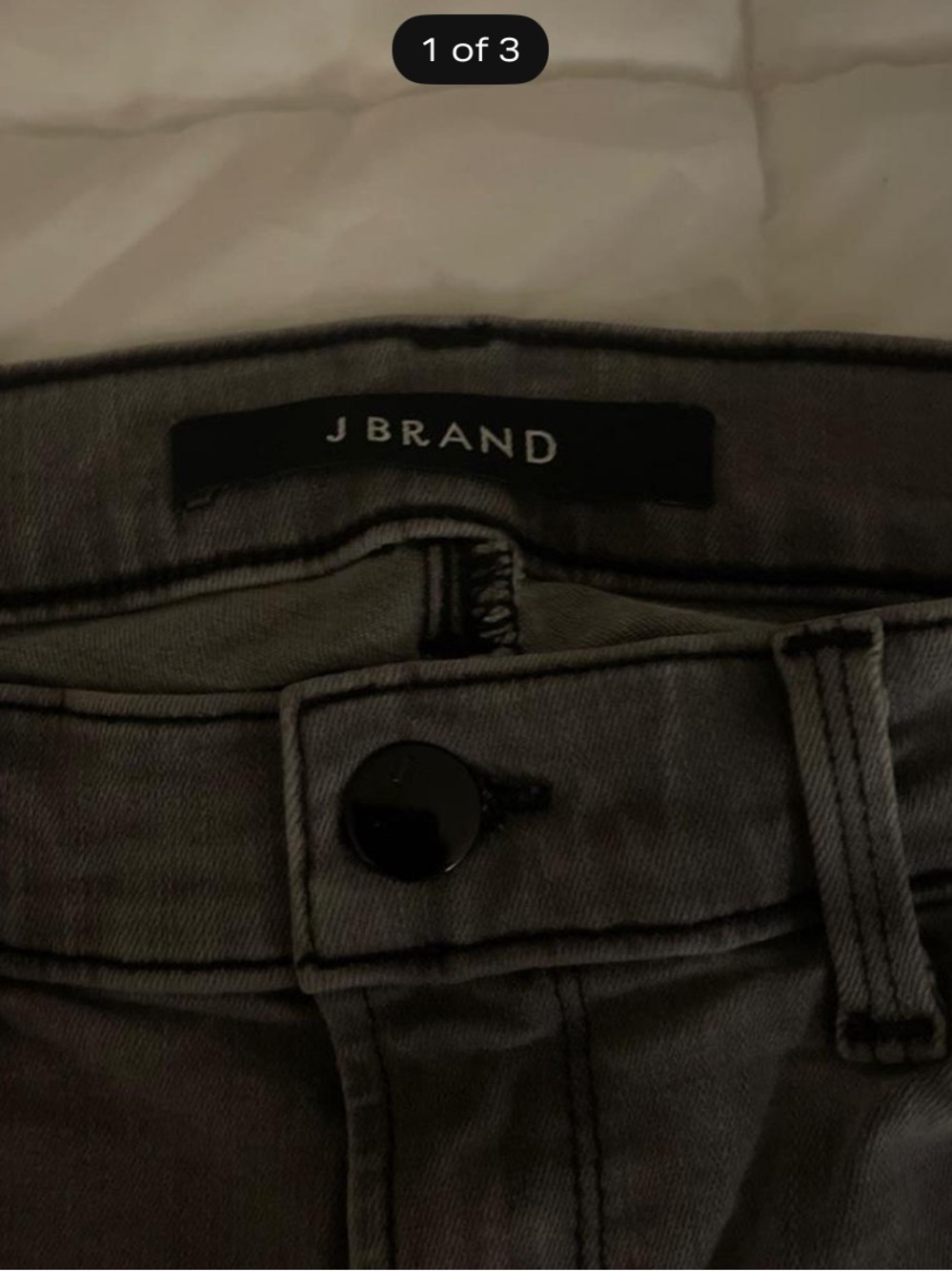 J Brand Women's Grey Charcoal Slim Jeans